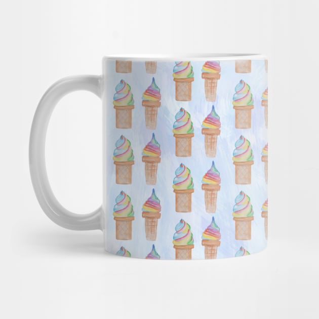 Ice Cream Neck Gator Rainbow Sugarcones by DANPUBLIC